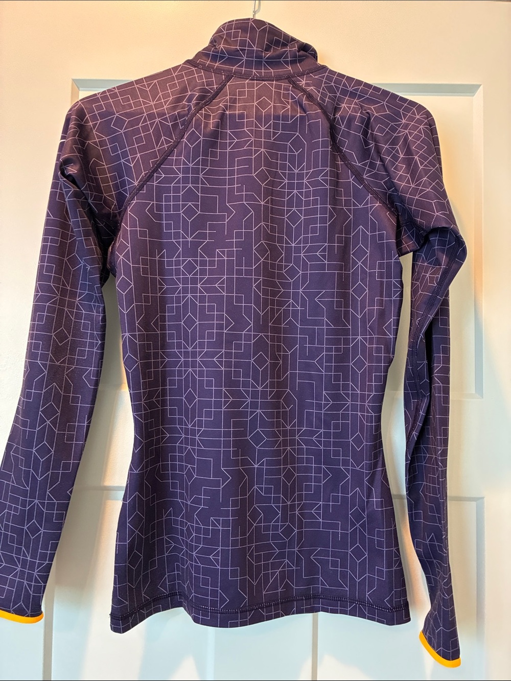 Nike Purple Geometric Half-Zip Training Top - Picture 4 of 7
